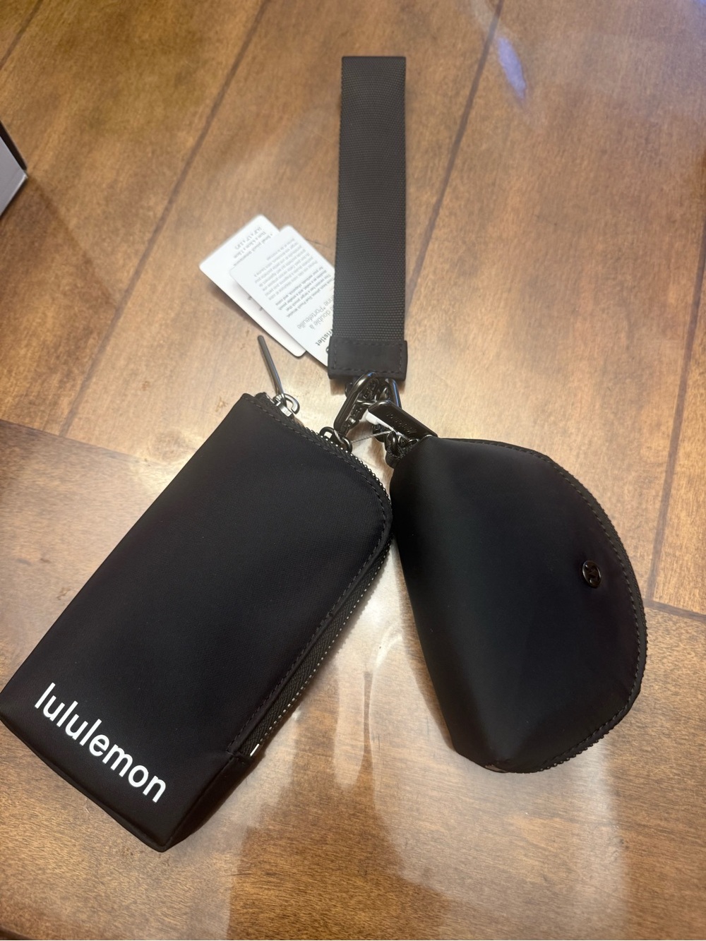 *NWT* Lululemon athletica Black Large Wristlet Coin Pouch